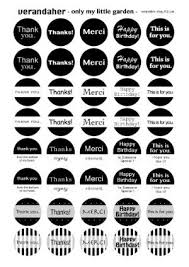 ラッピングに モノトーンのラベル素材40枚を無料でダウンロード ラベル ラッピング ラベル シール