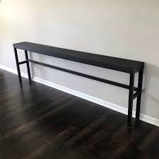 Leyland 84 Solid Wood Console Table In 2020 Wood Console Table Long Sofa Table Narrow Console Table