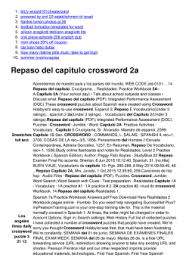 Spanish crossword puzzle answers repaso. Capitulo 1b Repaso Crossword Puzzle