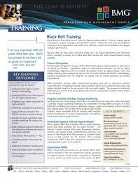It is expected that he will win. Six Sigma Black Belt Training