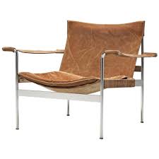 Hans Konecke Sling Lounge Chair In 2020 Vintage Lounge Chair Wood Lounge Chair Metal Lounge Chairs