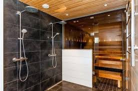 Go through and check for any opening or cracks to make sure that everything is sealed off or the heater will not work properly. Master Bath Dry Sauna Google Search Bathroom Sauna Bath Makeover Rustic Bathrooms