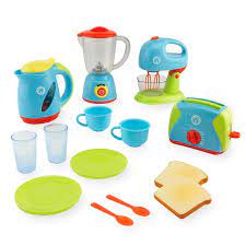 Find deals on products in costumes & toys on amazon. The Just Like Home Deluxe Appliance Set Functions Just Like The Real Thing Includes 2 Cups Kitchen Sets For Kids Kids Play Kitchen Play Kitchen Accessories