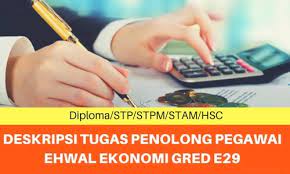 Sehingga kesannya kpk harus dihilangkan. Deskripsi Tugas Penolong Pegawai Ehwal Ekonomi Gred E29 Spa
