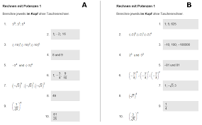 Check spelling or type a new query. Tandemubung Rechnen Mit Potenzen