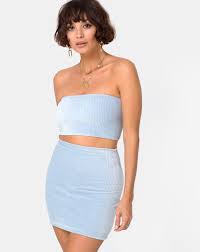 It has a sweet white cotton collar, with white knitted trim on the hemline. Kimmy Mini Skirt In Fluffy Knit Baby Blue Motelrocks Com