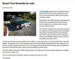 royal ford granada 2 8 ghia x for sale ford granada granada classic cars