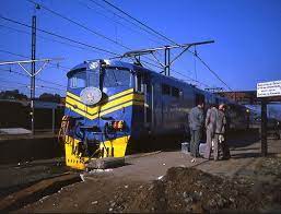 South Africa Klerksdorp Blue Train May 1982 South African Railways Train Blue Train