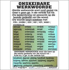 Onskeibare Werkwoorde Afrikaans Preschool Songs Afrikaans Language