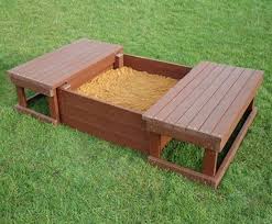 Step2 cascading cove sand and water table with cover, umbrella and 6 piece acces (393296338802). Wood Sandbox With Cover Ideas On Foter