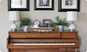Double Lamps Piano Decor Piano Room Decor Home Goods Decor