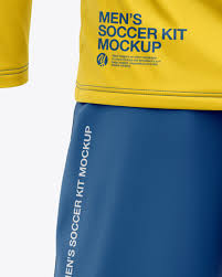 Download Men S Ls Full Soccer Kit Back View In Apparel Mockups On Yellow Images Object Mockups