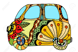 Cool sport car coloring pages, premium cars coloring books, cool german trucks coloring pages in our adult coloring book! Hippie Vintage Car A Mini Van For Adult Anti Stress Coloring Page With High Details Made By Trace From Sketch Hippy Color Vector Illustration Royalty Free Cliparts Vectors And Stock Illustration Image