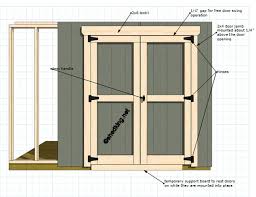 Sliding barn doors, by their very nature, are difficult to seal tightly. Double Shed Doors