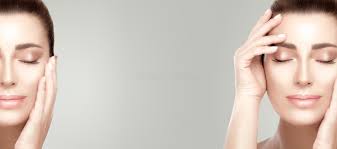 Beauty Panorama With Split Portrait Of Beautiful Young Woman With Flawless Fresh Clean Skin Stock Photo Image Of Beauty Central 188294046