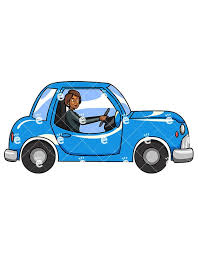Black Woman Driving Vintage Car Cartoon Vector Clipart Friendlystock Cartoon Car Drawing Cute Cars Car Cartoon
