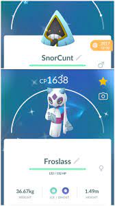 Been trying to get a shiny female Snorunt for 5 years because I love  Froslass - today it finally happened! 😭💖 : r/pokemongo