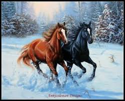 Details About Double Horse Chart Counted Cross Stitch Patterns Needlework Diy Dmc