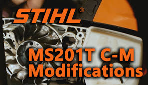 The captive nut on the. Stihl Ms201t C M Muffler And Timing Modification Youtube