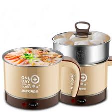 Top 6 best food steamers 2019. Mini Two Layer Electric Steamer Student Dormitory Noodles Hot Pot Skillet Stainless Steel Food Steamer Steamer Recipes Food Steamers Hot Pot Recipe