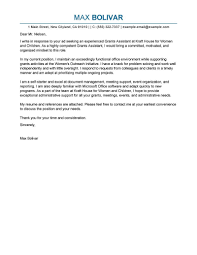 Template letter for personal use only © free sample letter. Best Grants Administrative Assistant Cover Letter Examples Livecareer