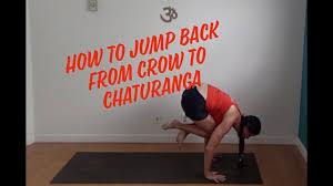 Jump Back From Crow Pose Bakasana To Chaturanga Dandasana Yoga Shan Crow Pose Chaturanga Dandasana Crow