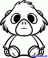 When it gets too hot to play outside, these summer printables of beaches, fish, flowers, and more will keep kids entertained. Simple Orangutan Drawing Images Pictures Becuo Coloring Library