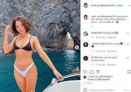 Utilize socialblade.com to check your instagram stats and instagram followers while tracking your progress. Carolina Carvalho Posa Em Biquini Num Passeio De Barco
