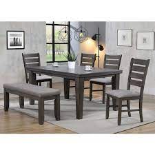 Some are made of wood while others are made of tempered glass. Bardstown Extendable Dining Room Set Grey By Crown Mark Furniture Furniturepick