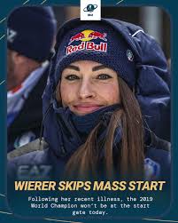 No more start for Dorothea Wierer in Lenzerheide 😥 The 2019 Mass Start  World Champion won't be fighting for the medals today. 📷 Yevenko/IBU  #biathlon