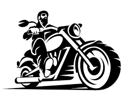 Biker Bike Rider Motorcycle Silhouette Svg Graphics Illustration Vector Logo Digital Clipart Motorcycle Illustration Logo Illustration Biker Art