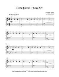 How Great Thou Art Lvl 2 By Julie Lind Piano Sheet Music Sheetdownload Piano Sheet Music Free Sheet Music Hymn Sheet Music