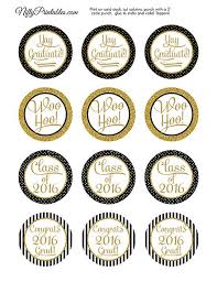 Black And Gold Cupcake Toppers Graduation Cupcake Toppers Black Gold Elegant 2020 Nifty Printables Graduation Cupcake Toppers Graduation Cupcakes Congratulations Graduate