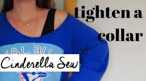 How To Make A Collar Smaller Fix And Tighten A Collar That Is Too Wide And Falls Off Shoulders Youtube Shirt Hacks Altering Clothes Shirt Alterations