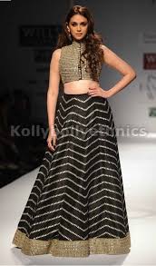 Black And Gold Lehenga Skirt Bollywood Style Aditi Hydari Silk Lehenga Choli In Black And Gold Color Bollywood Fashion Black And Gold Lehenga Fancy Blouse Designs