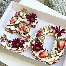 Pin By Neslihan K On Cream Tart Dolci E Salate New Birthday Cake Biscuit Cake Number Cakes
