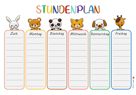 Dein stundenplan wird im querformat auf ein din a4 blatt gedruckt. Kostenlose Stundenplanvorlagen Office Lernen Com