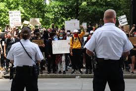 Meaning of protester in english. Columbus Protesters Call For Police Reforms We Will Be Here Every Day Wosu Radio