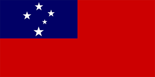 White for pure intentions and high ideals; Flag Of Samoa Britannica