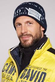 CAMP DAVID Strickmütze mit geripptem Umschlag