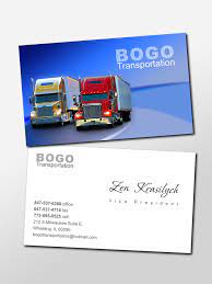 Once you love your new business card, purchase the files to get unlimited access to print as many cards as you need. Bogo Transportation Business Card Design
