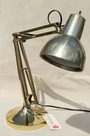 Type 75 mini table lamp turmeric gold. 70s Vintage Brass Desk Light Industrial Anglepoise Style Task Utility Work Table Lamp