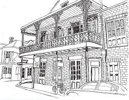 Sketch Book New Orleans Iron New Orleans Art French Quarter Art Building Sketch