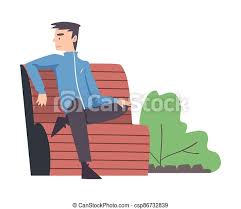 Check spelling or type a new query. Elderly Man Sitting On Bench In Park Summer Outdoor Activities Cartoon Style Vector Illustration Isolated On White Canstock