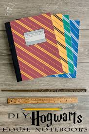 Diy Hogwarts Inspired Notebooks A Harry Potter Craft Idea Diy Harry Potter Crafts Harry Potter School Harry Potter Notebook