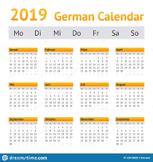 2019 German Calendar Stock Vector Illustration Of Kalender 128190025 Get Calendar Stock Vector Illustration