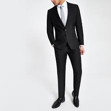 That's because, in their essence, italian suits were the first suits being tailored more closely to the body. Black Slim Fit Suit Jacket River Island