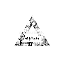 If you think about it, it only makes sense because man is afraid of mystery, magic, intelligence and manipulative presences. Silhouette Of Tree Branch Tree With Triangle Shape Tattoo Design Stock Vector Illustration Of Pattern Outdoor 148613292