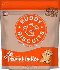 These dog treats are made with a boost of glucosamine and chondroitin to improve your dog's mobility with supplemental benefits supporting hip and joint health. Buddy Biscuits Original Oven Baked Peanut Butter Dog Treats 3 5 Lb Phydeaux Cary