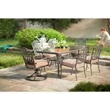 Martha Stewart Living Augusta 7 Piece Patio Dining Set 2 11 801 Dset The Home Depot Patio Dining Set Patio Patio Chairs